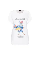 T-shirt | Regular Fit Elisabetta Franchi biały
