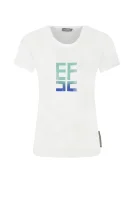 T-shirt | Slim Fit Elisabetta Franchi biały