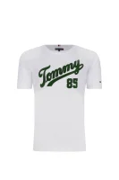 T-shirt TH COLLEGE 85 TEE S/S | Regular Fit Tommy Hilfiger biały
