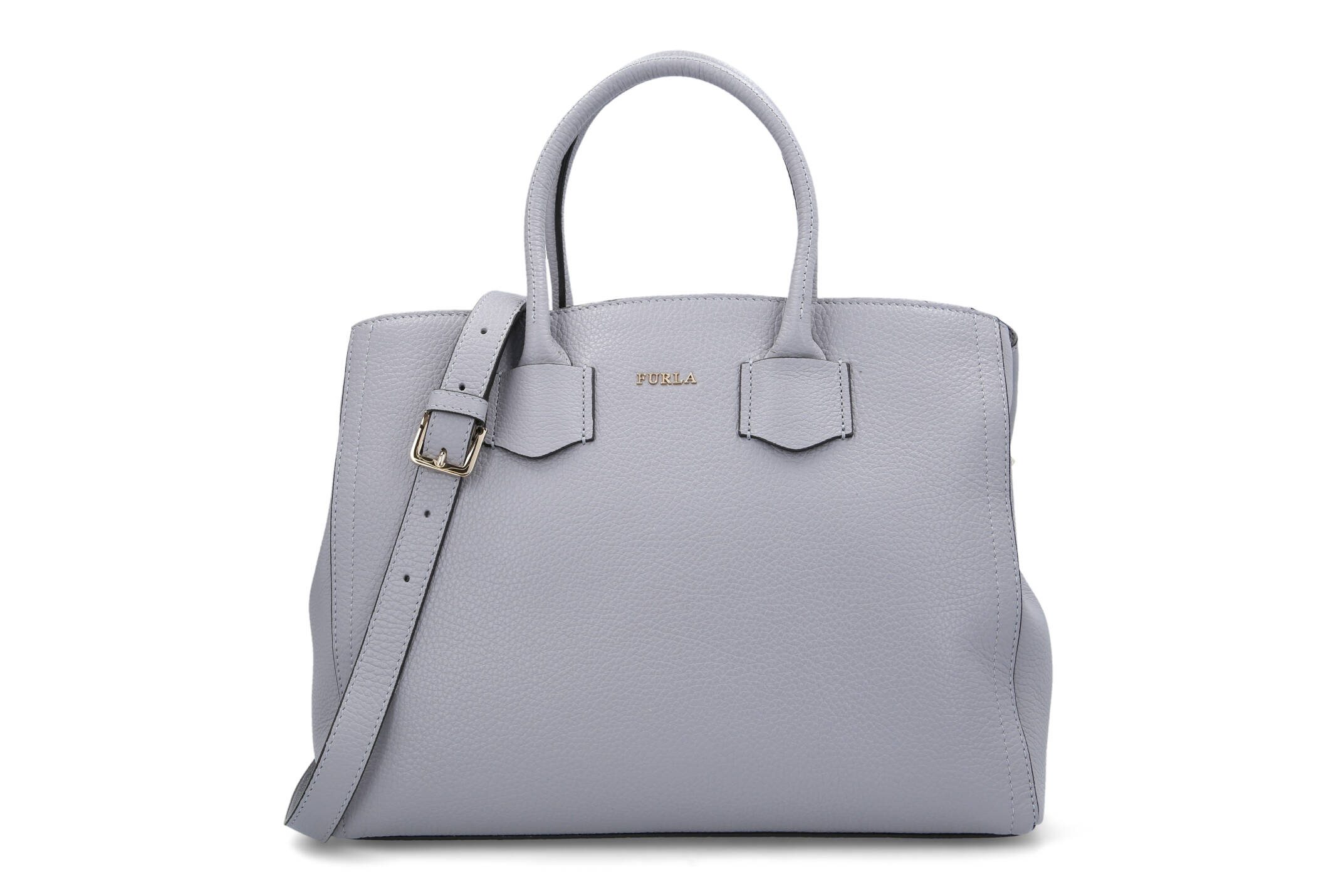 Leather shoulder bag ALBA Furla Gray Gomez.pl en