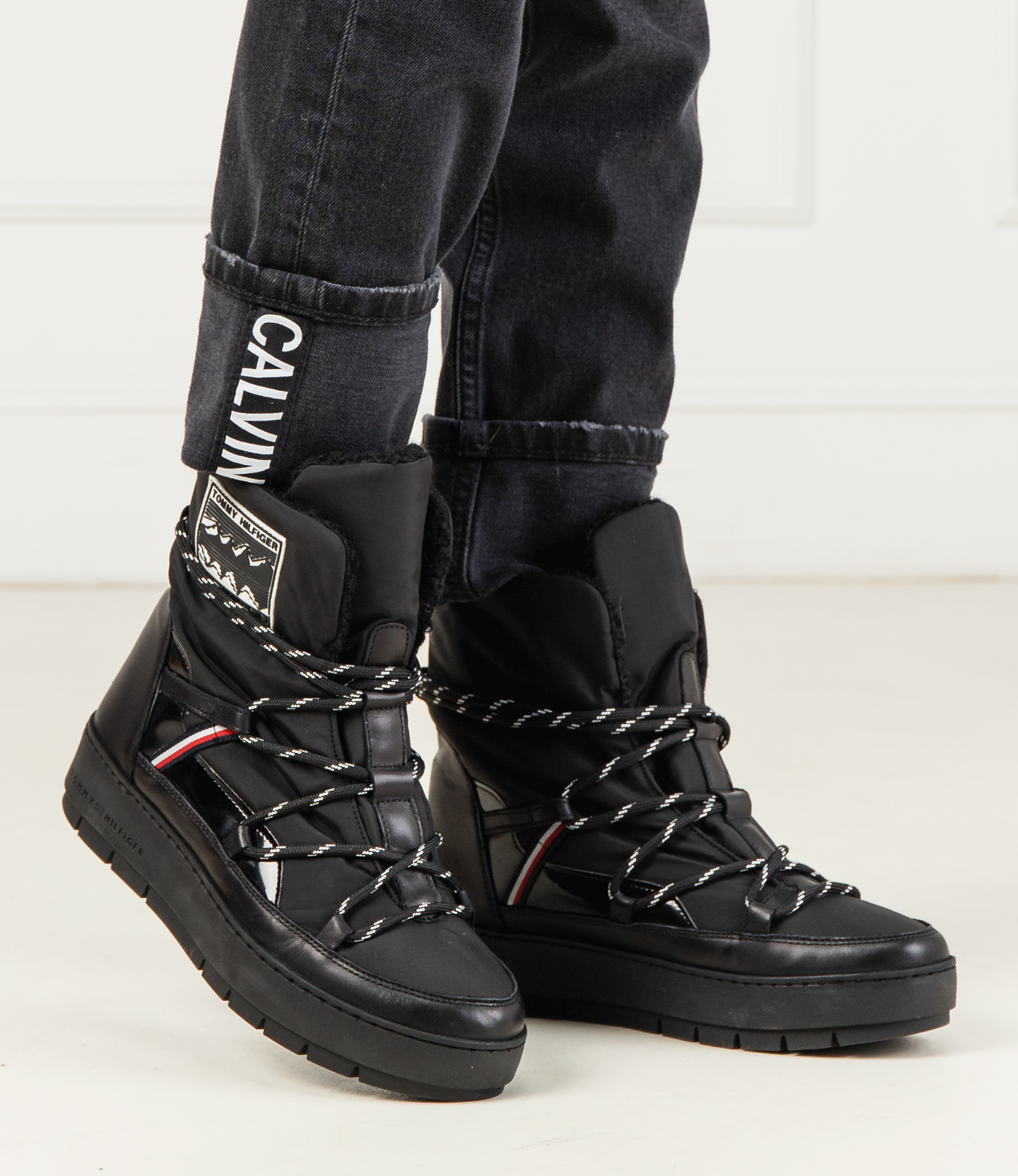 backup traagheid Cyberruimte Snowboots CITY VOYAGER | with addition of leather Tommy Hilfiger | Black |  Gomez.pl/en