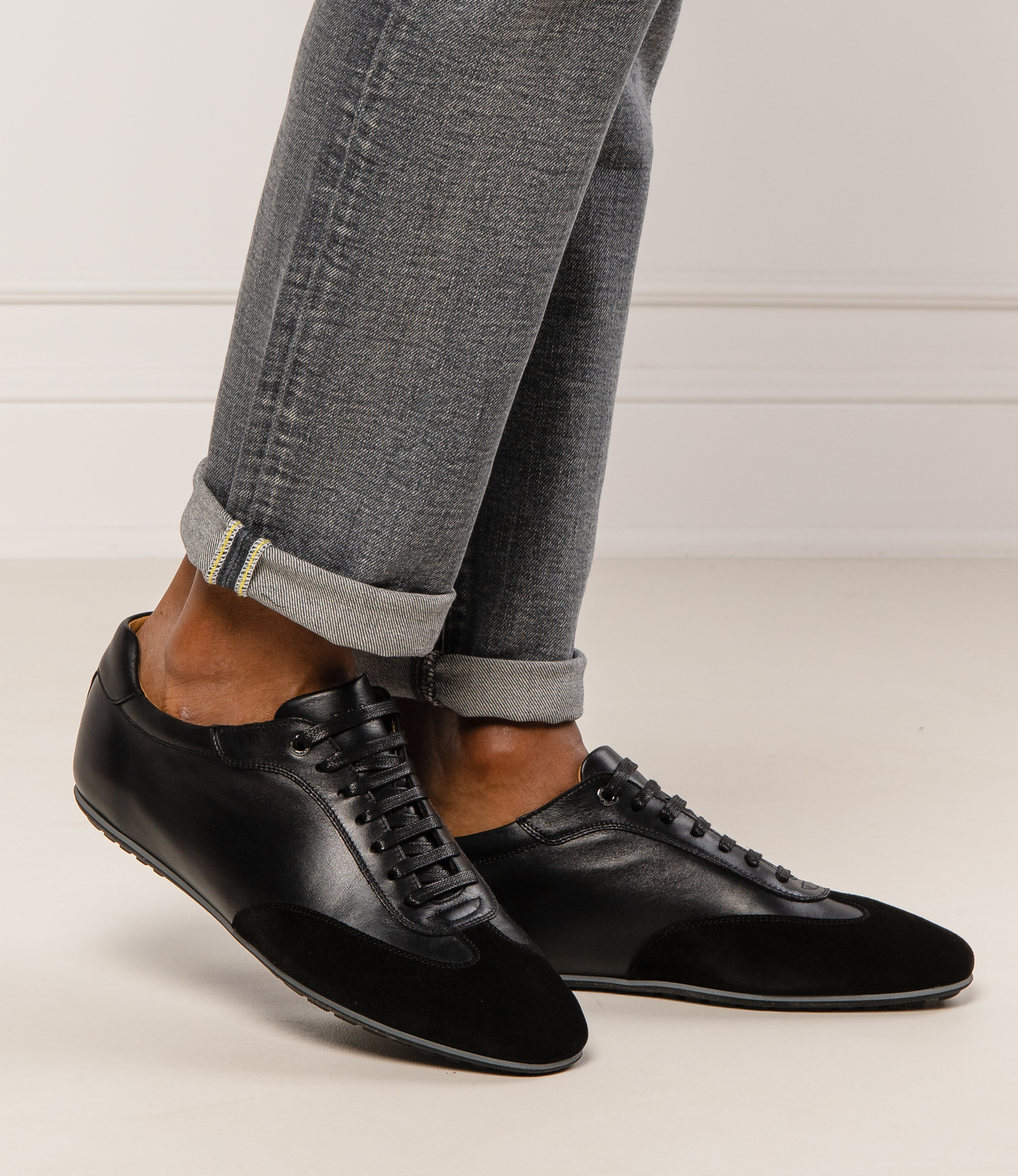 Leather sneakers Portobello Boss | Black | Gomez.pl/en