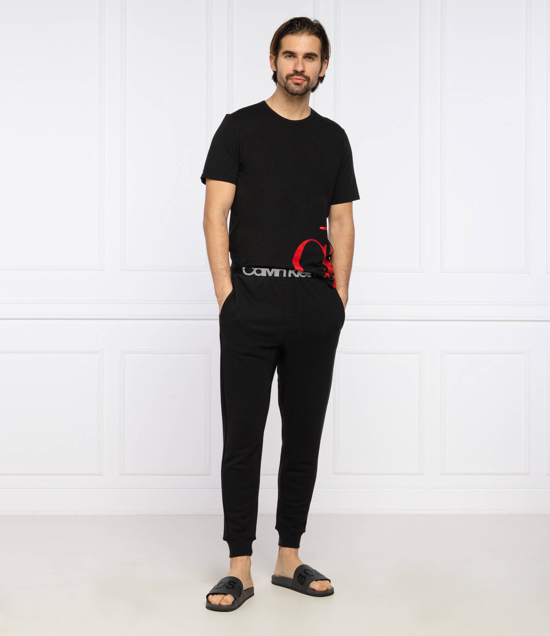 Sweatpants | Regular Fit Calvin Klein Underwear | Black | Gomez.pl/en