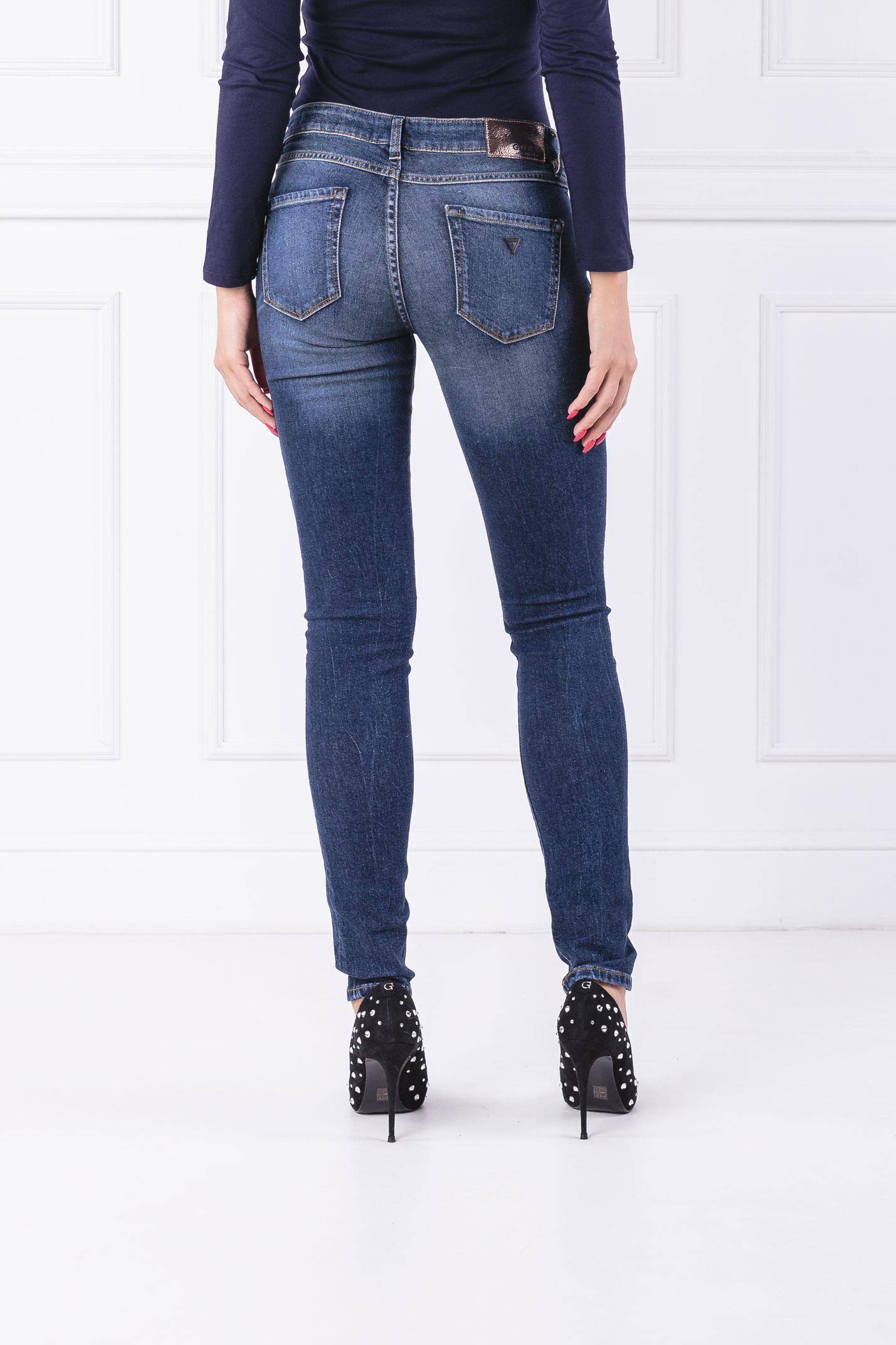 Jeansy STARLET | Skinny fit GUESS JEANS | Granatowy | Gomez.pl