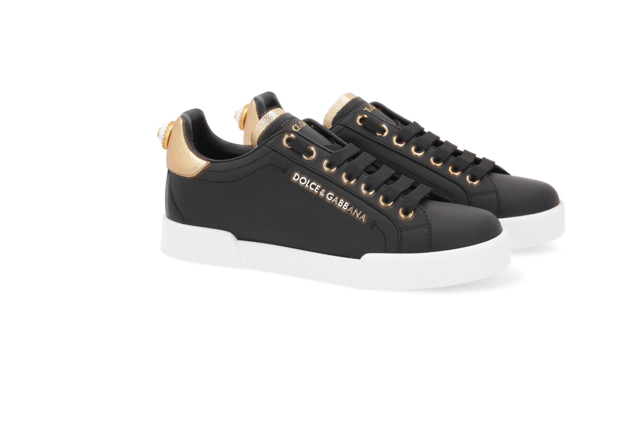 Leather sneakers Dolce Gabbana | Black /en