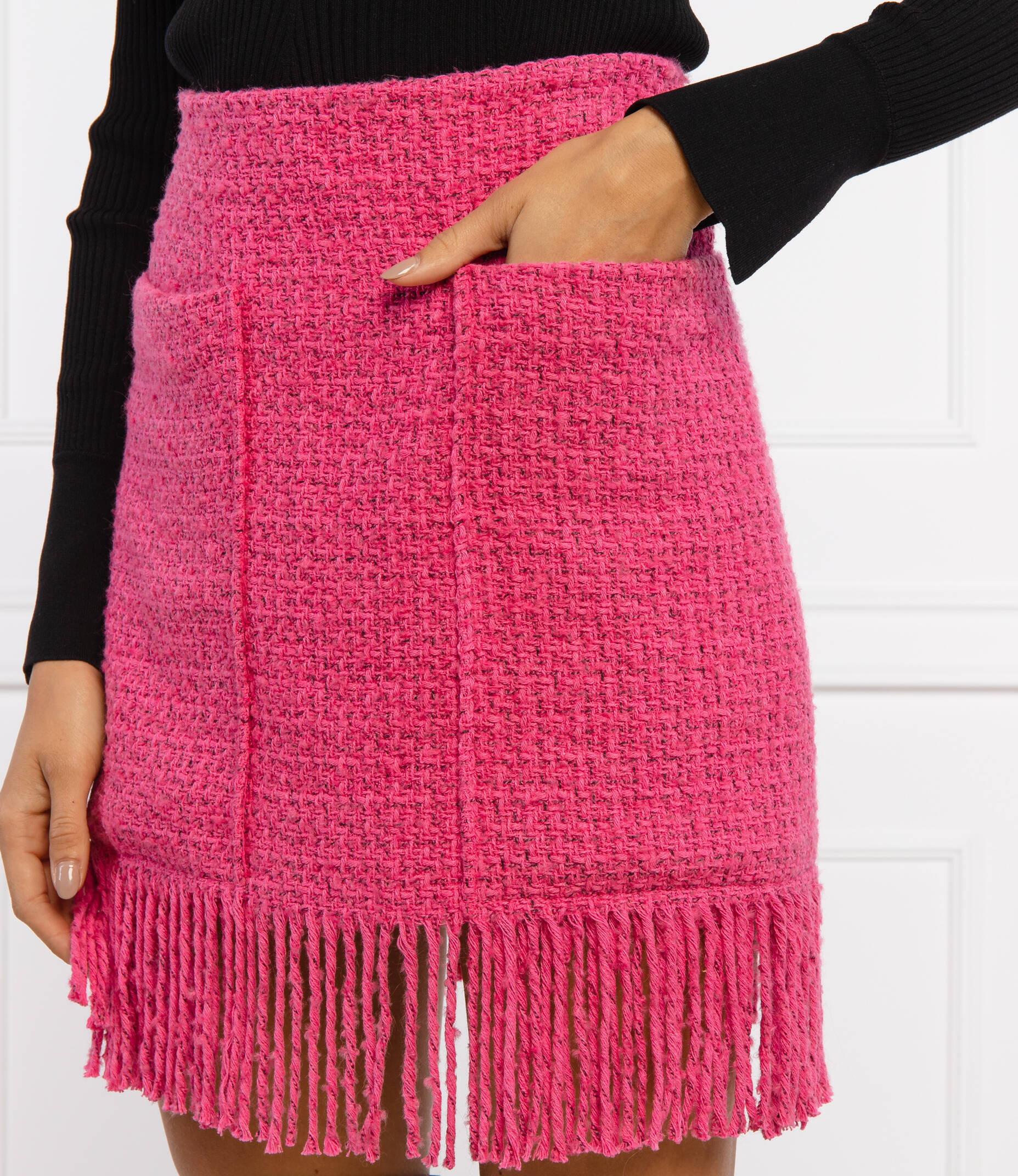 Skirt CAUSEWAY | with addition of wool Pinko | Pink | Gomez.pl/en