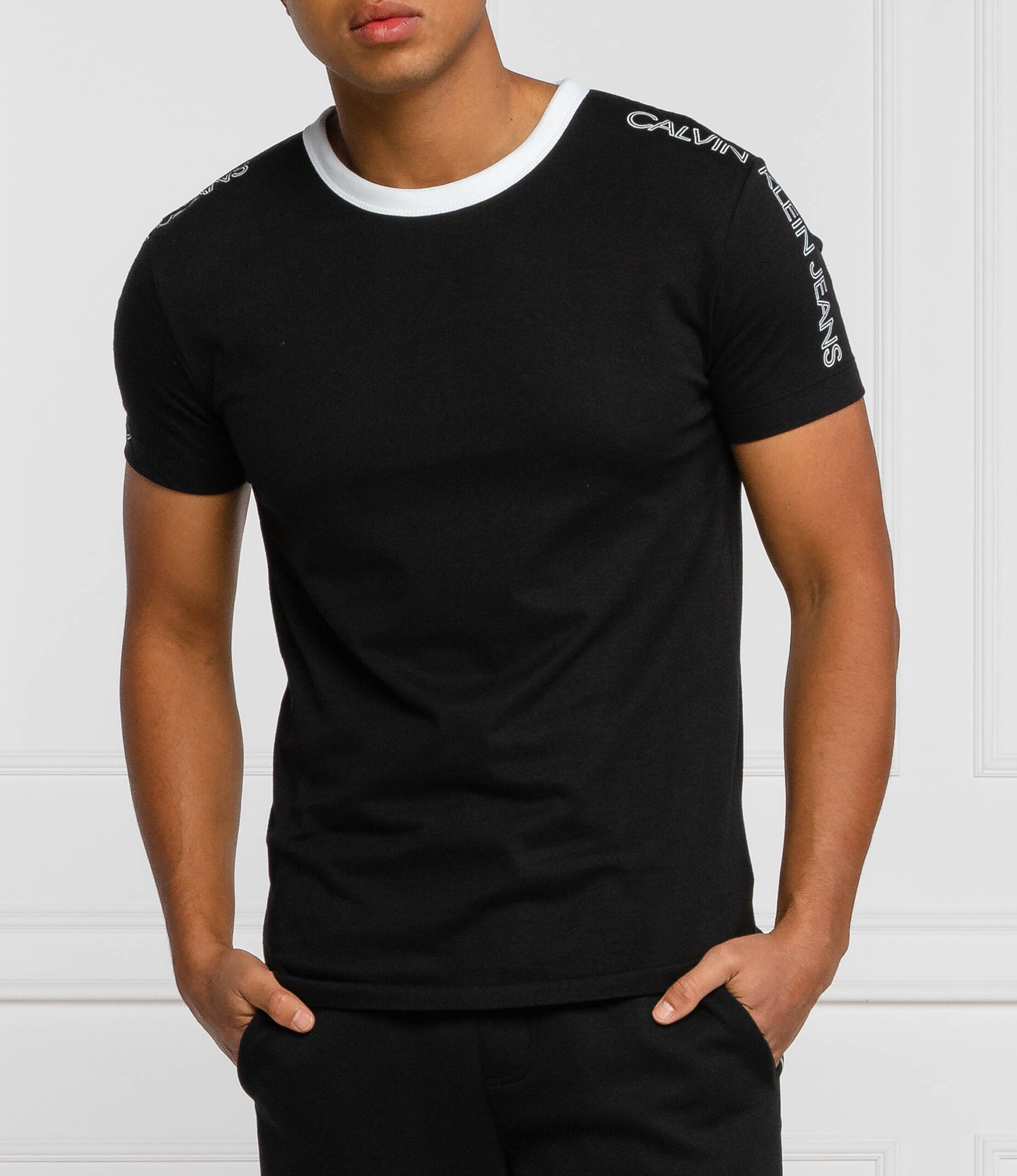 T-shirt | Regular Fit CALVIN KLEIN JEANS | Black | Gomez.pl/en