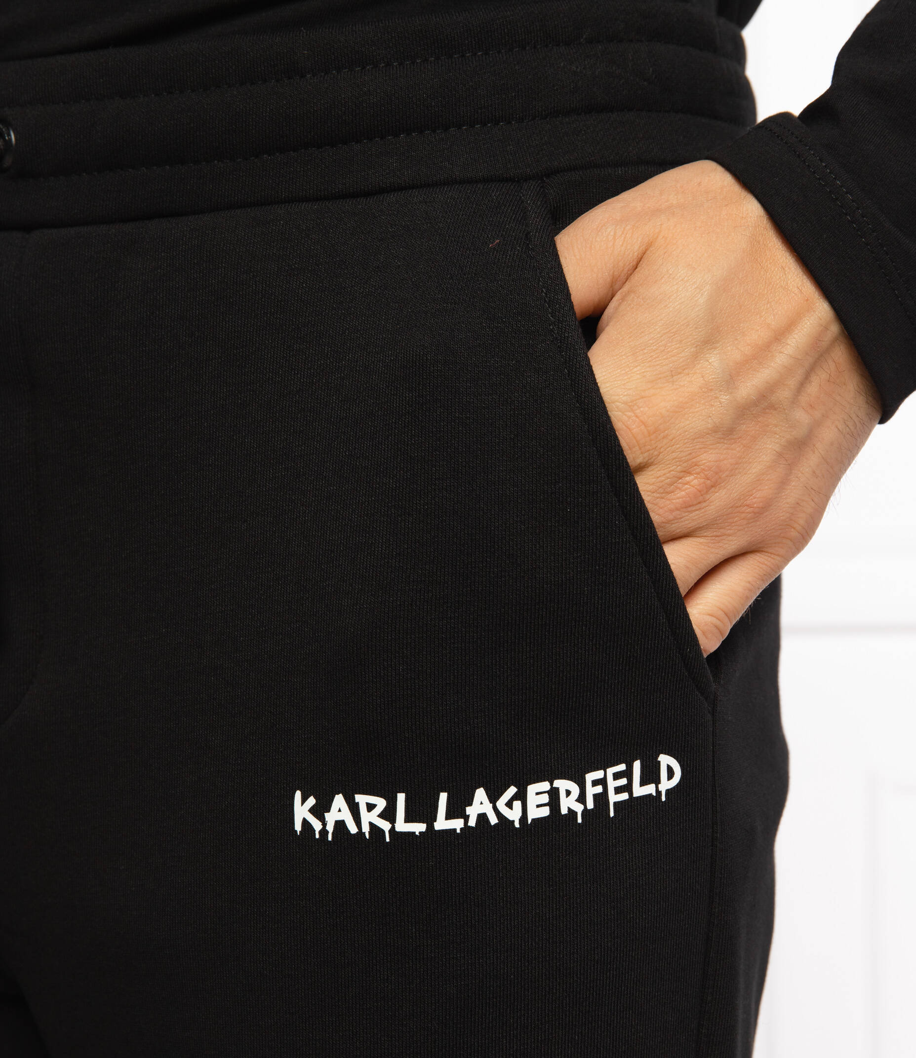 Sweatpants | Regular Fit Karl Lagerfeld | Black | Gomez.pl/en