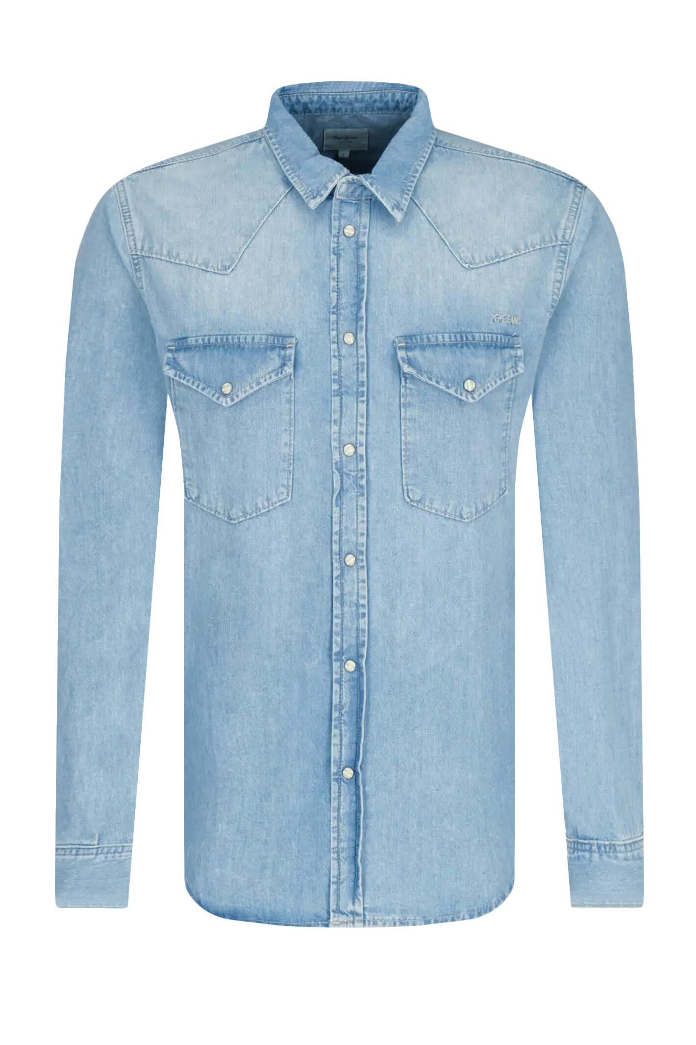 Shirt NOAH | Regular Fit | denim Pepe Jeans London | Blue | Gomez.pl/en