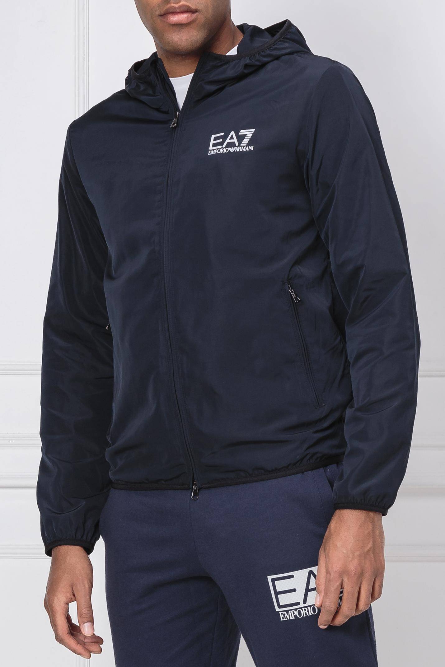 Jacket | Regular Fit EA7 | Navy blue | Gomez.pl/en