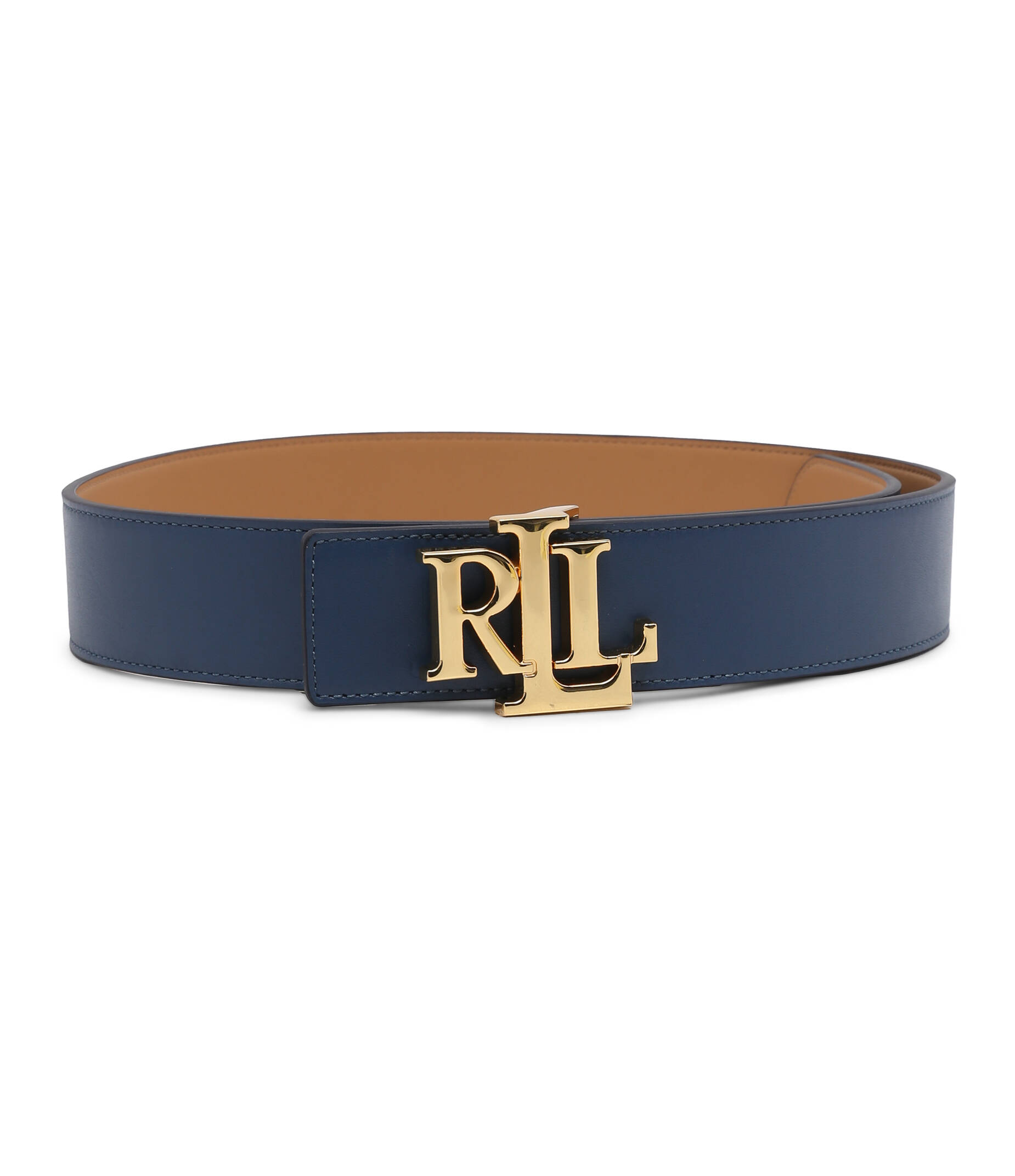 【未使用】Ralph Lauren ベルト made in USA 405899989 ROLLER BELT MEDIUM Belts BROWN from Polo Ralph