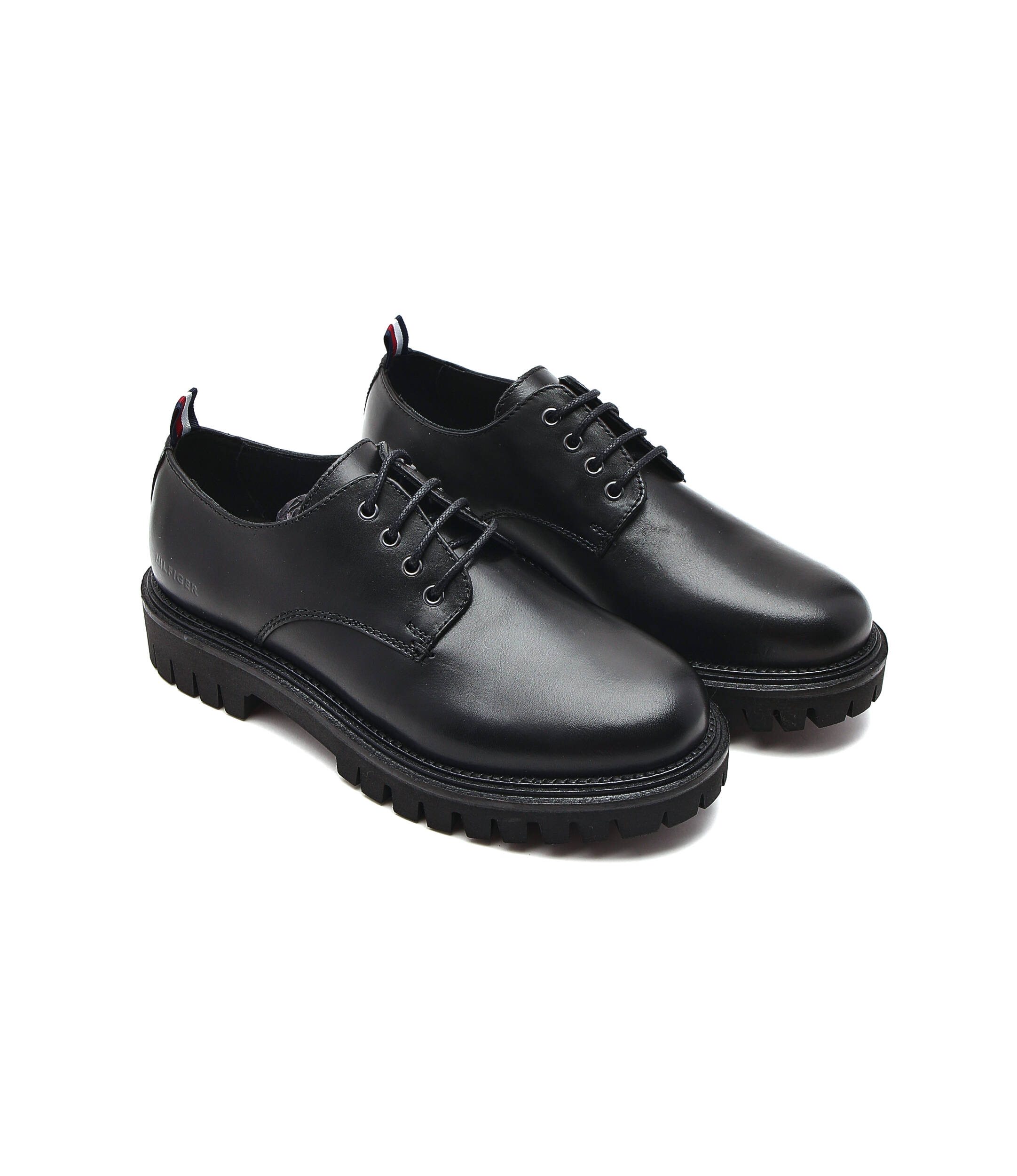 Leather derby shoes Tommy Hilfiger | Black | Gomez.pl/en