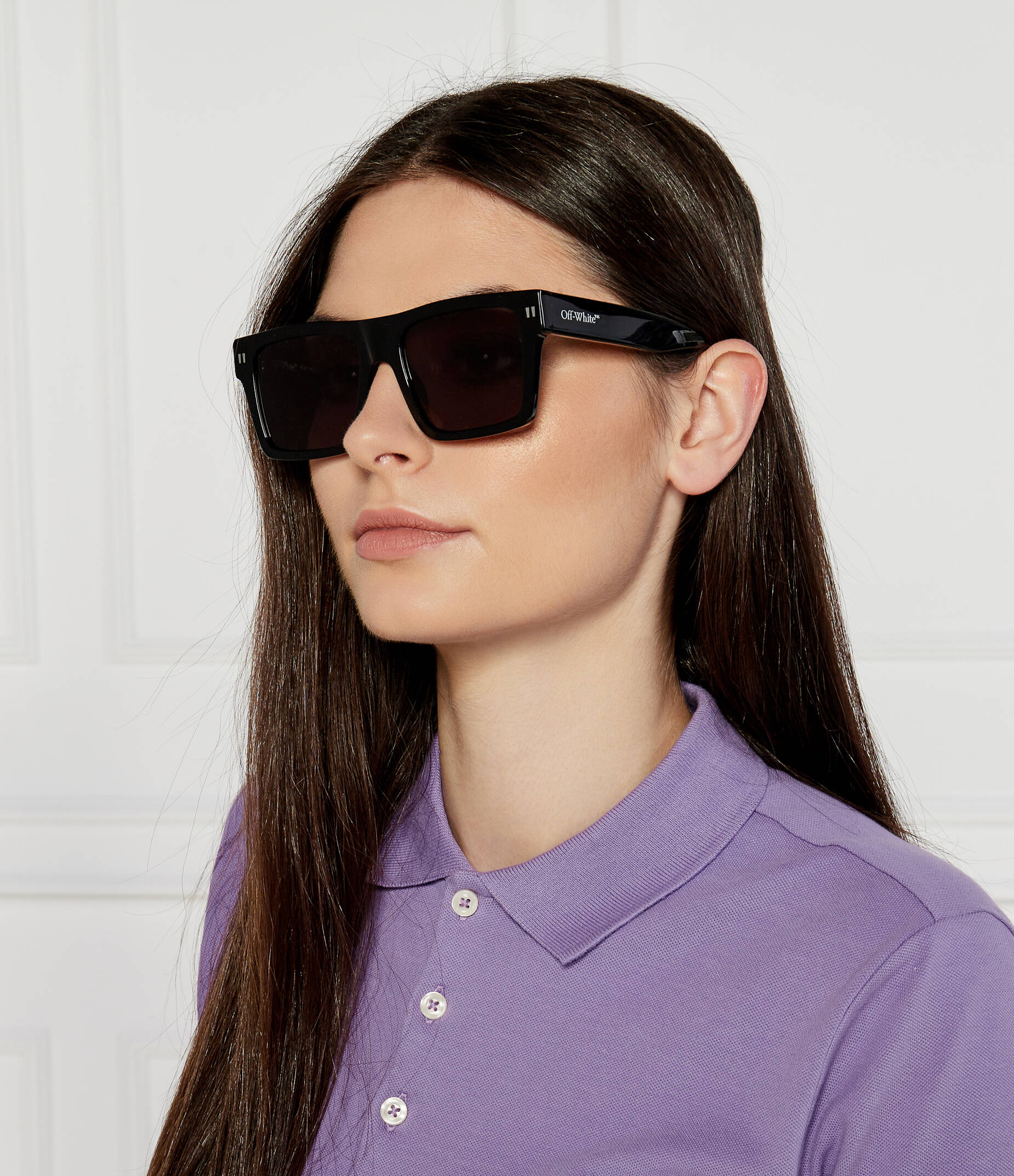 サングラス Off-White Off White - AMALFI SUNGLASSES - purple Gafas Moradas Off-White Amalfi Gris Oscuro