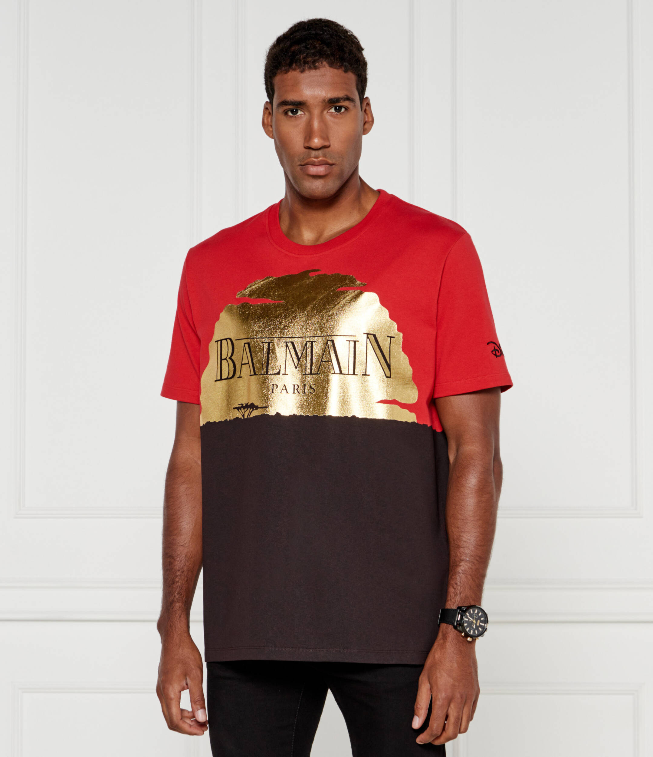 Tシャツ・カットソー BALMAIN FW24 \"The Lion King\" t-shirt (DFAEG110GD90 AAA) Disney x Balmain: The Lion King - Relaxed T-shirt with