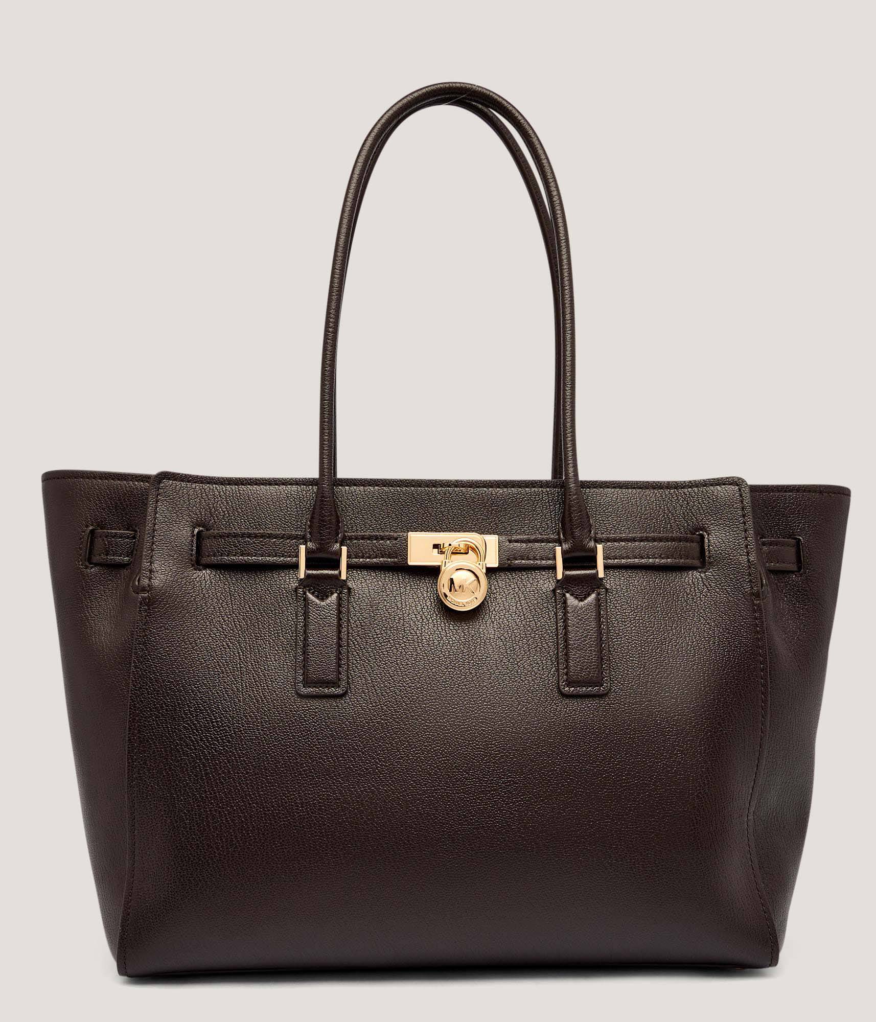 Leather shopper bag Hamilton Moderne Michael Kors | color Brown 
