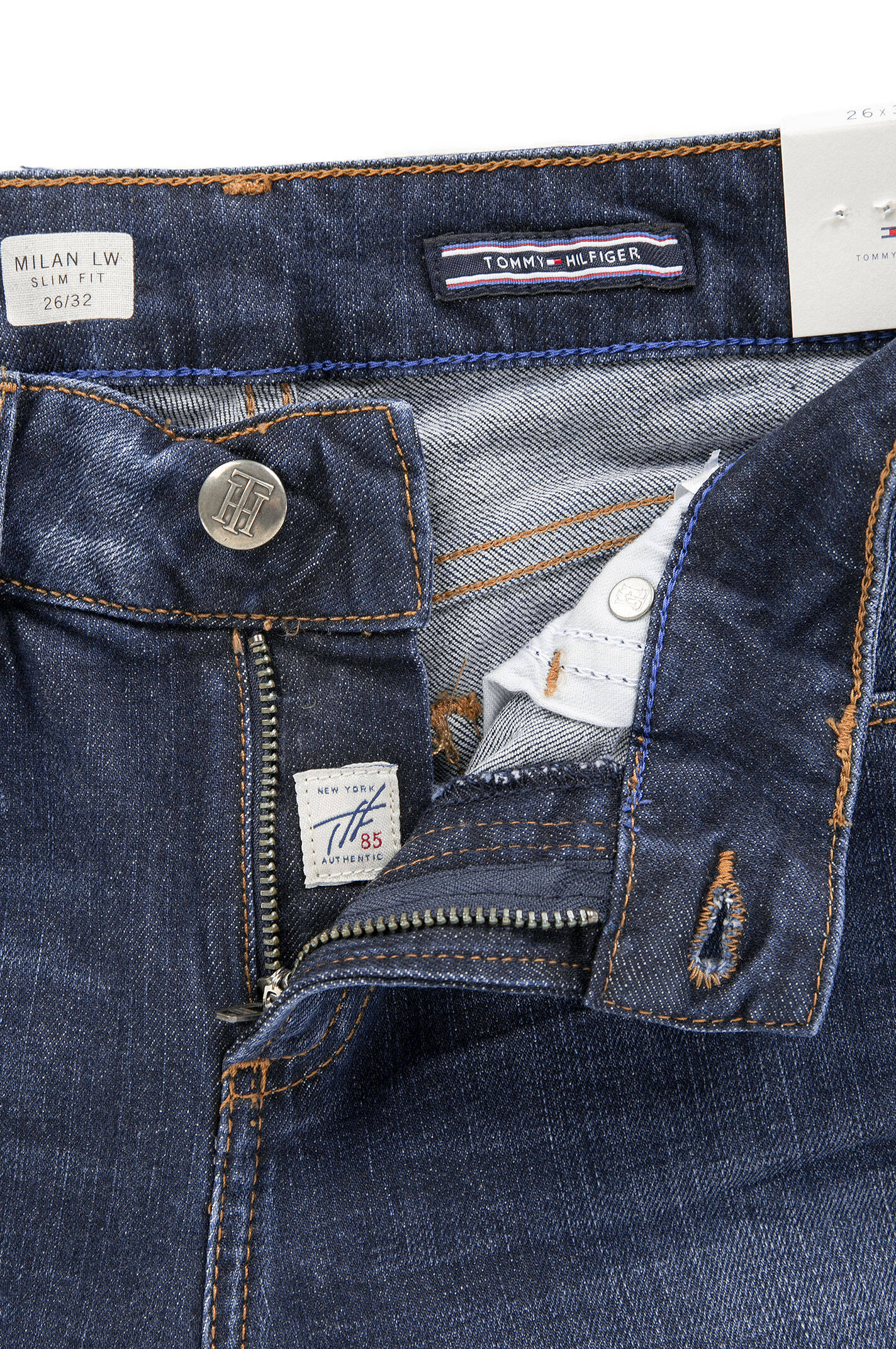 Jeans Milan | Slim Fit | low waist Tommy Hilfiger | Navy blue | Gomez.pl/en
