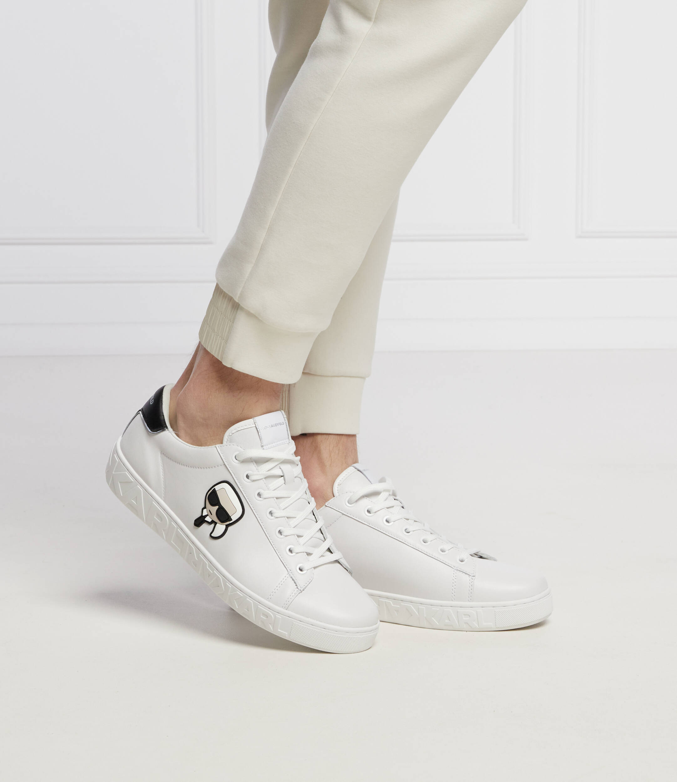 Leather sneakers KUPSOLE III Karl Lagerfeld | color White