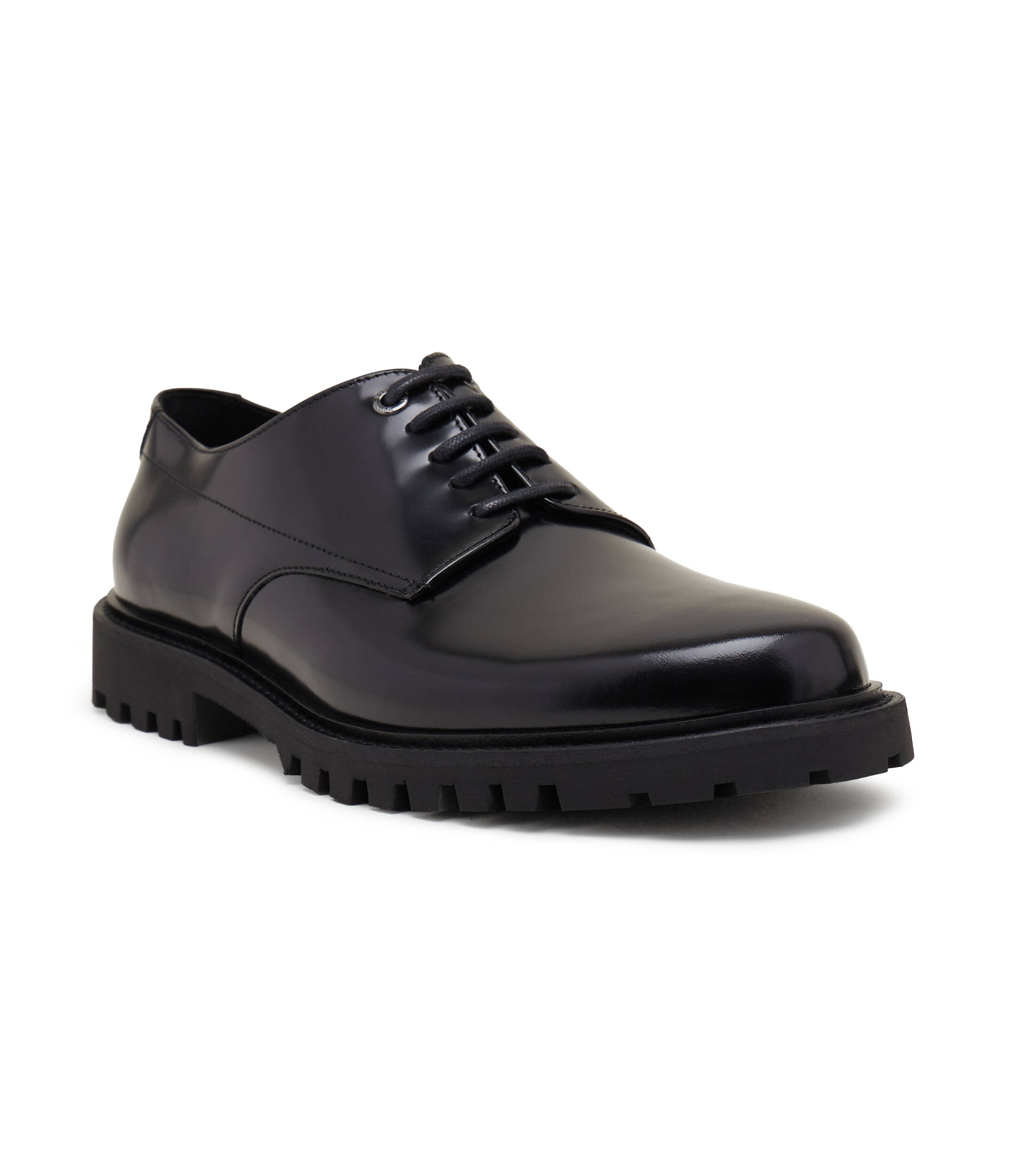 Leather derby shoes Richayl BOSS BLACK | color Black | Gomez