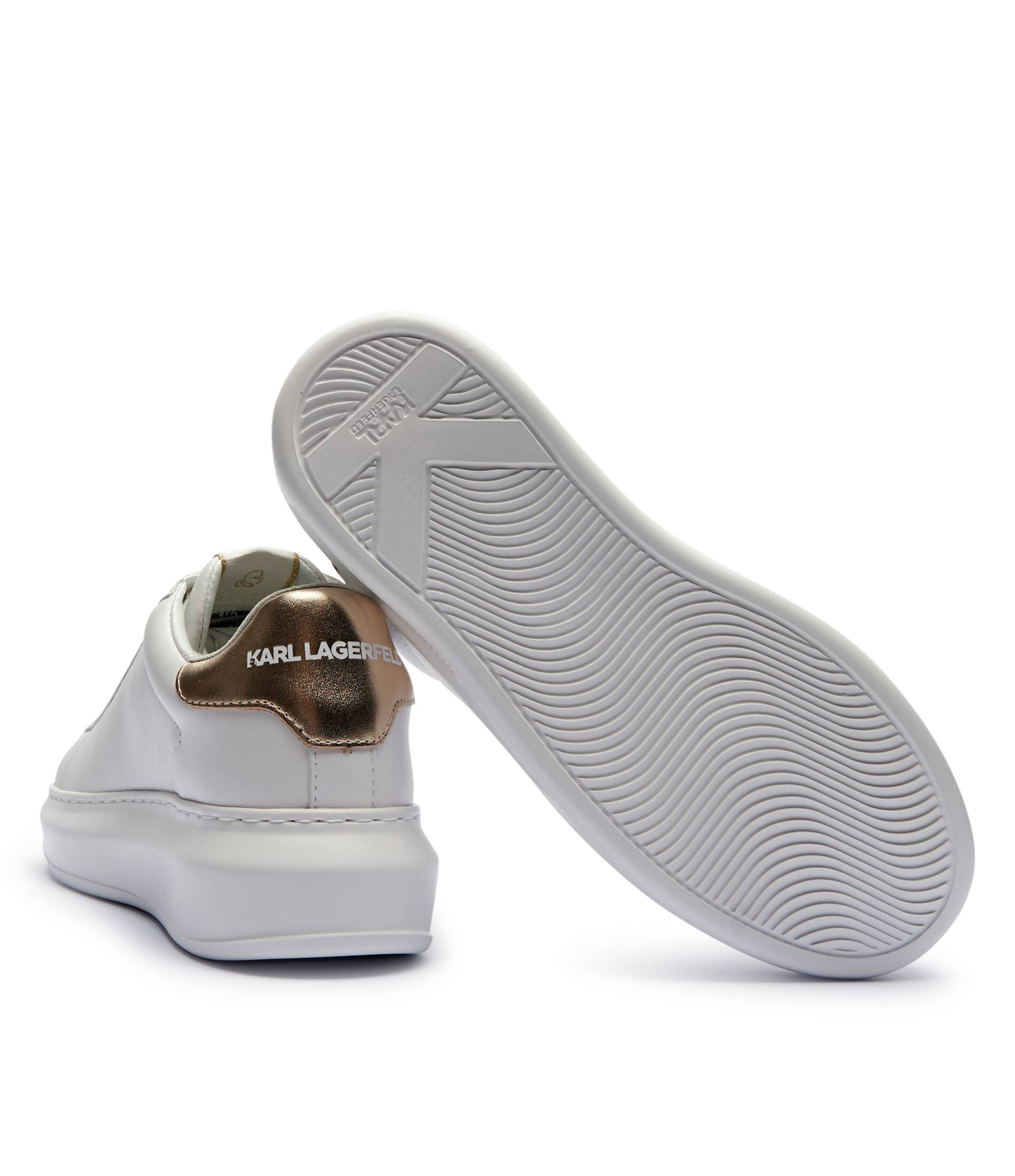 Skórzane sneakersy KAPRI Maison Karl Lagerfeld | kolor Biały