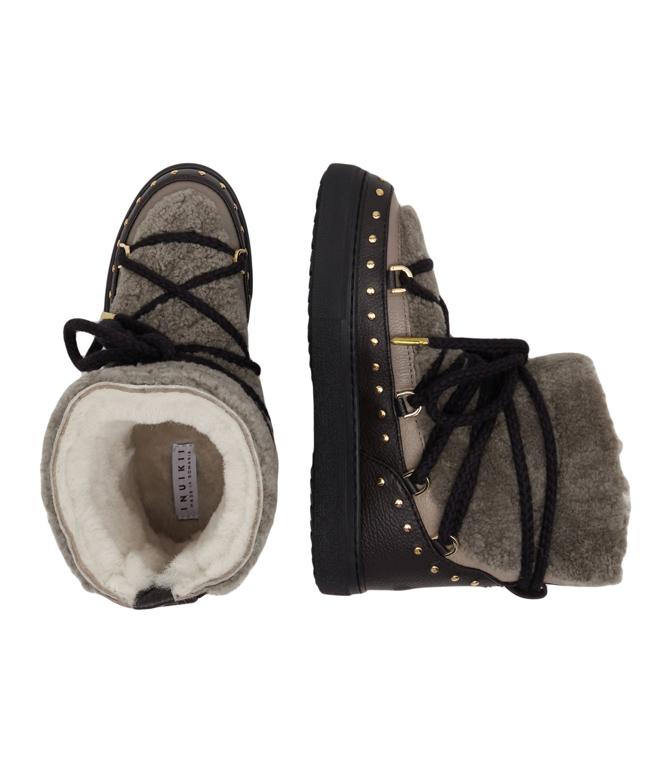 Wool snowboots CURLY ROCK INUIKII | with addition of leather