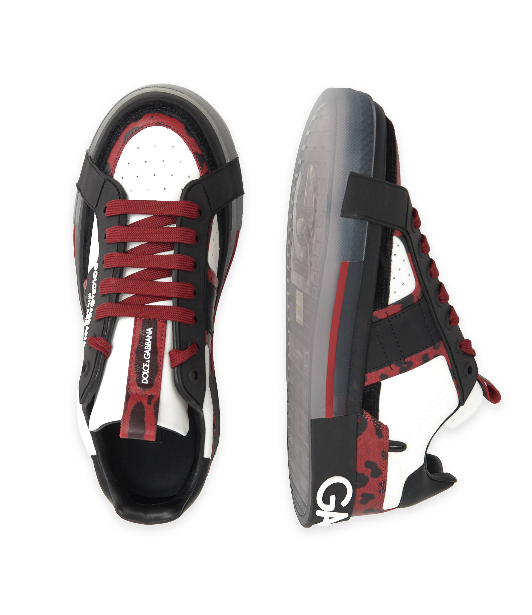 Leather sneakers Dolce & Gabbana | color Black | Gomez.pl/en