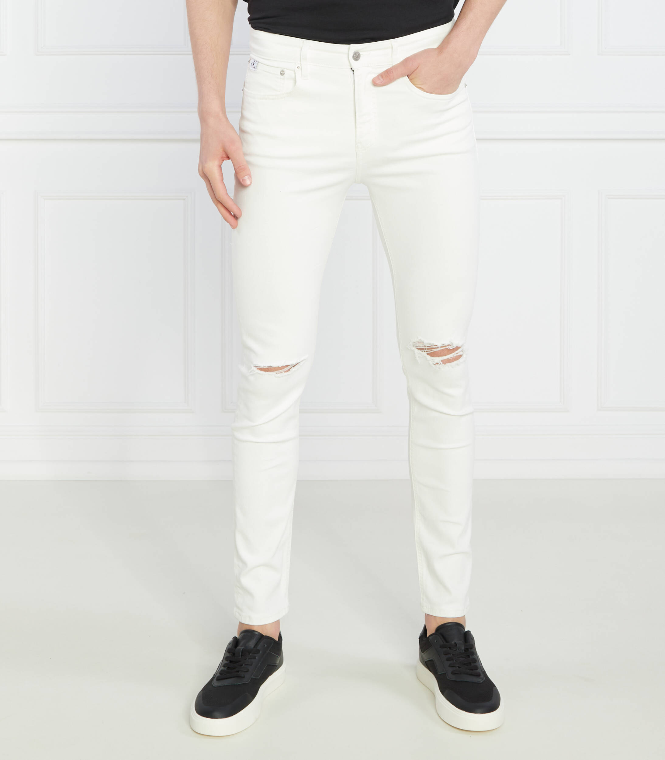 Jeans | Skinny fit CALVIN KLEIN JEANS | White | Gomez.pl/en